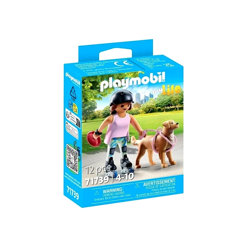 Playmobil Playmobil My Life Σκέιτερ Με Ριτρίβερ (71739)