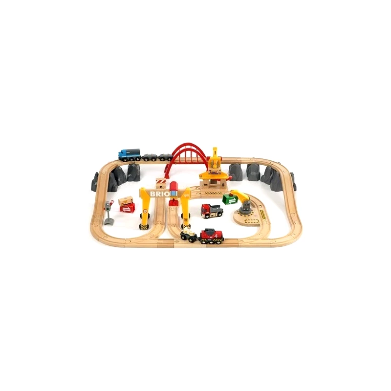 Brio World Brio Toys Deluxe Set Εμπορικός Σιδηρόδρομος (33097)