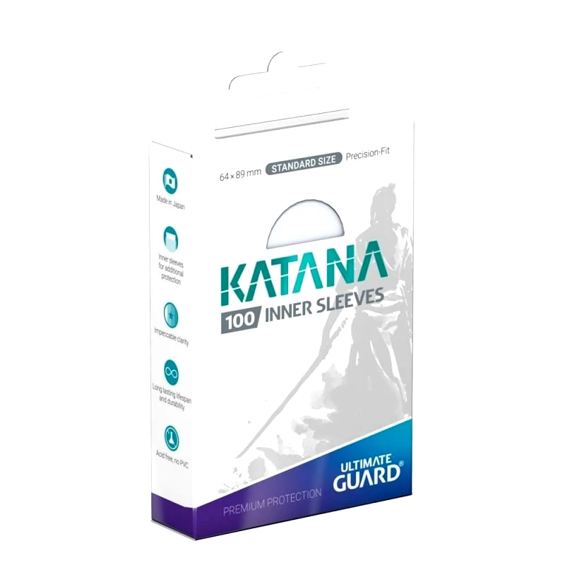 Ultimate Guard Ultimate Guard Katana Inner Sleeves Standard Size Transparent (100) (UGD011337)