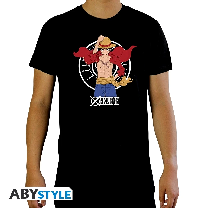 Abysse Corp One Piece Μπλούζα "Luffy New World" Ανδρική Ss Μαύρη Large (ABYTEX655_L)