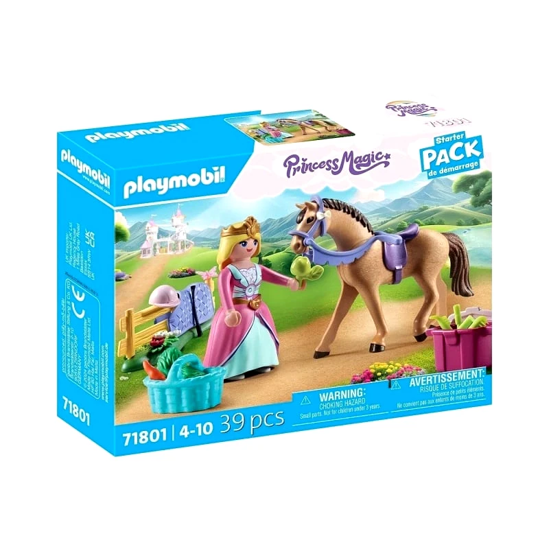 Playmobil Playmobil Princess Magic Starter Pack Πριγκίπισσα Με Άλογο Ιππασίας (71801)