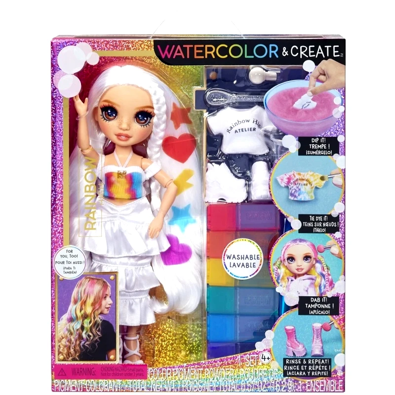 Rainbow High Rainbow High Κούκλα Set Ζωγραφίζω TIE DYE Καφέ Μάτια (507598-EUC)