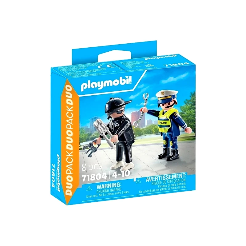 Playmobil Playmobil Duo Pack Αστυνόμος Και Διαρρήκτης (71804)