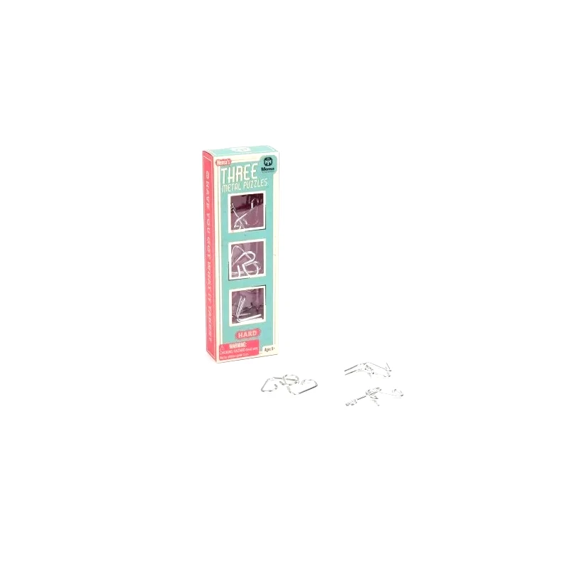 Mensa Mensa Set Of 3 Hard Wire Puzzzles (IQ-1072A)