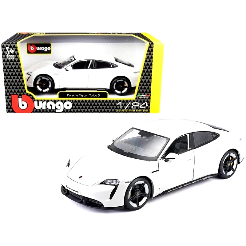 Bburago Bburago Porsche Taycan Turbo S White (18/21098 WHITE)