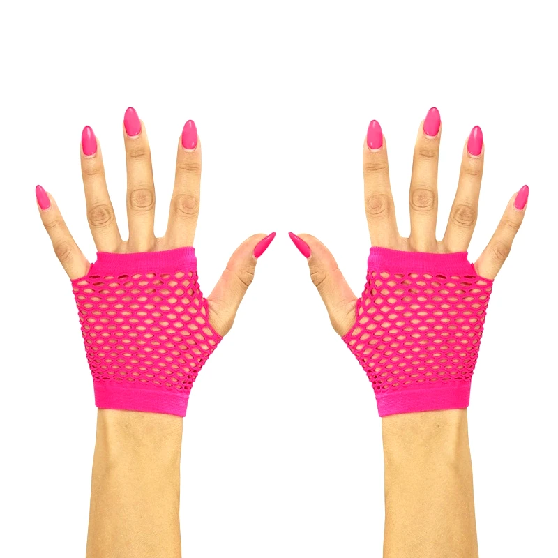 Windmann Αποκριάτικο Αξεσουάρ Neon Ροζ Γάντια One Size (14895)