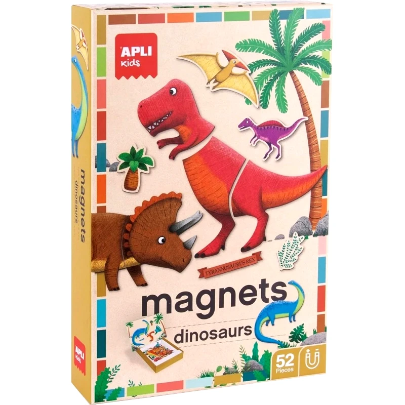 Apli Kids Apli Kids Μαγνητικο Δεινοσαυροι 52Τμχ (AP-19233)