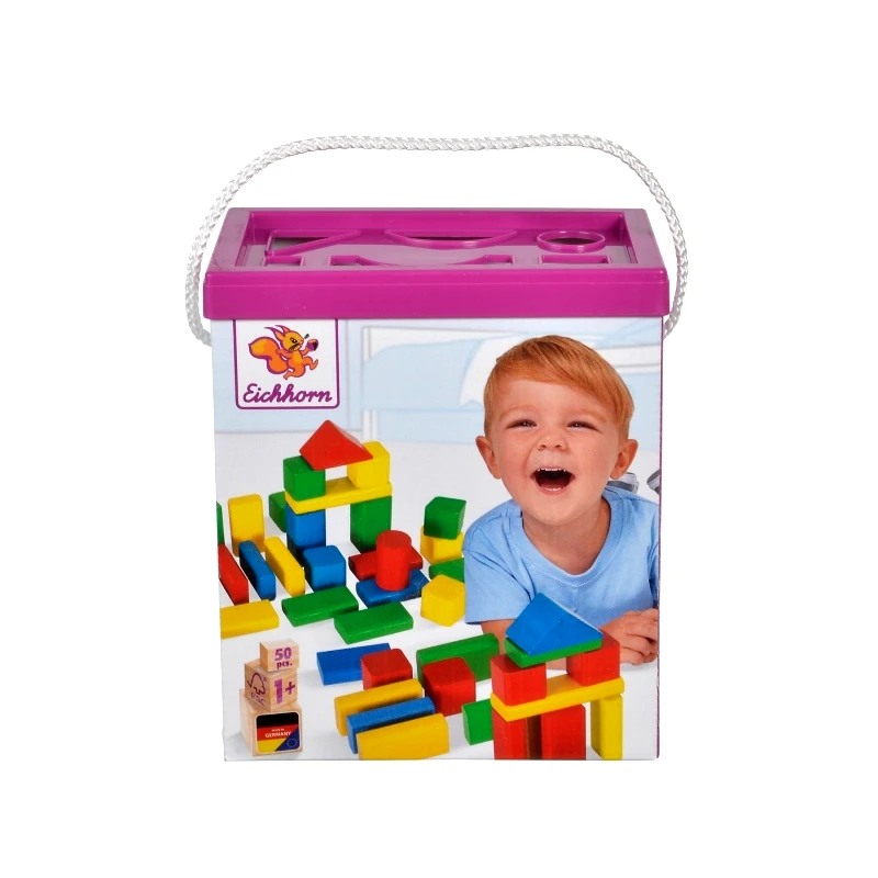 Eichhorn Eh Coloured Wooden Blocks Τουβλακια Ξυλινα (100050161)