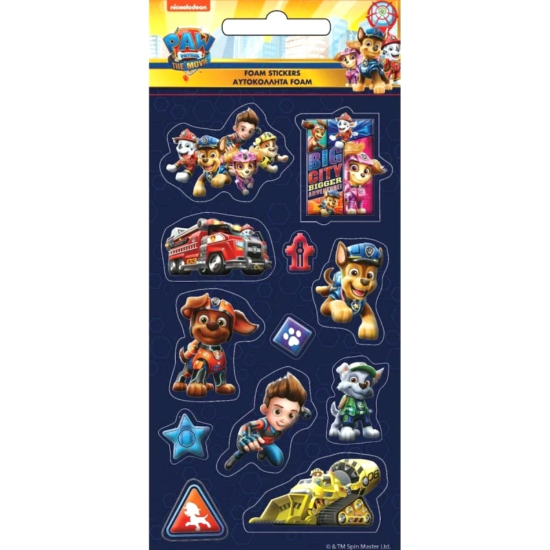 Γιόβας Α.Ε. Gim Sticker Foam Paw Patrol Movie (774-00638)