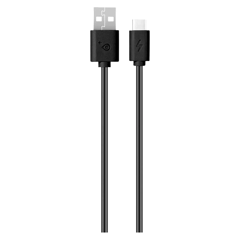 Moveteck Moveteck Regular USB 2.0 Cable USB-C male - USB-A male Μαύρο 1m (463.57137)
