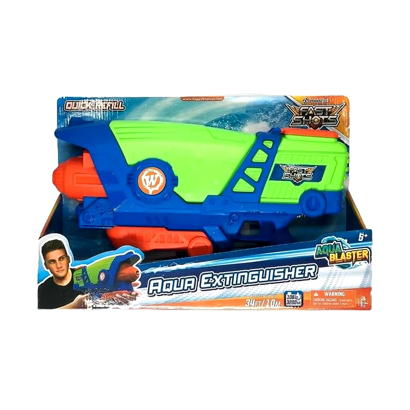 Just Toys Fast Shots Water Shoots Aqua Extinguisher Up To 10M With Tank 3200Ml (580024)