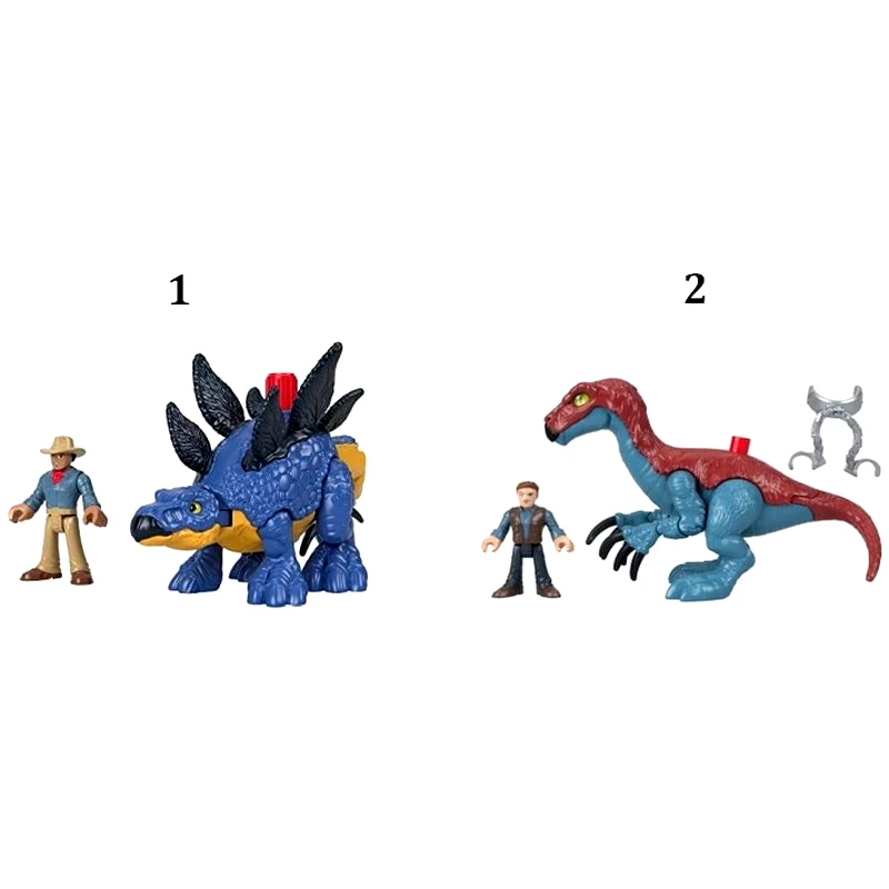 Imaginext Imaginext - Jurassic World 3 - Δεινοσαυρος Και Φιγουρα - 2 Σχέδια (GVV65)