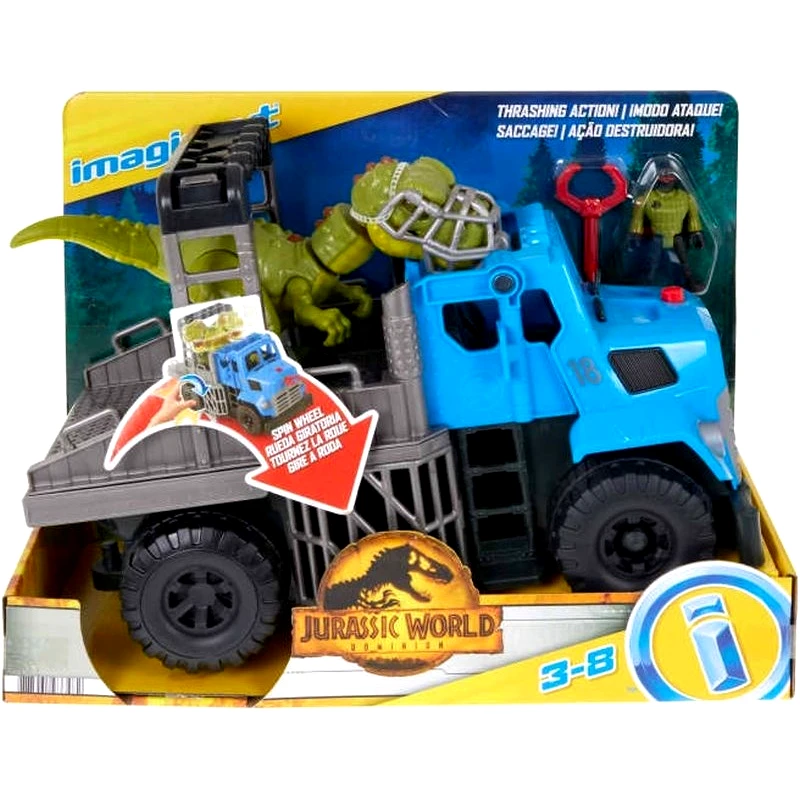 Imaginext Imaginext - Jurassic World 3 Νταλικα Αποδρασης Δεινοσαυρων (GVV50)