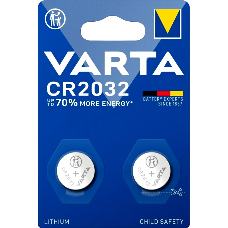 Varta Varta CR2032 2Τμχ Μπαταρίες Λιθίου (127720)