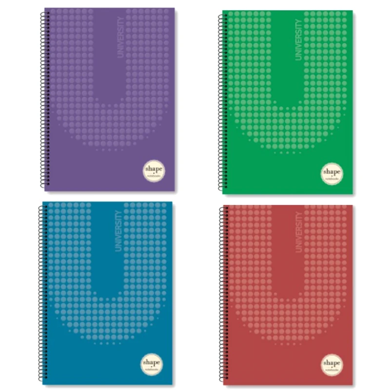 Shape Τετράδιο Α4 3 Θέματα Univercity 4 Σχέδια - 1 τμχ (UN-1203)