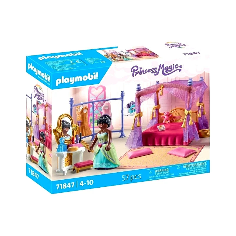 Playmobil Playmobil Princess Magic Βασιλικό Υπνοδωμάτιο Με Βεστιάριο (71847)
