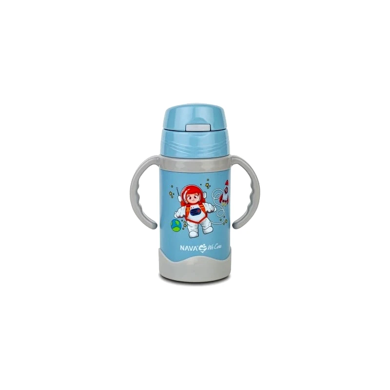 Nava Θερμός Μπουκάλι Ανοξείδωτο We Care Μπλε 300ml (10-113-002)
