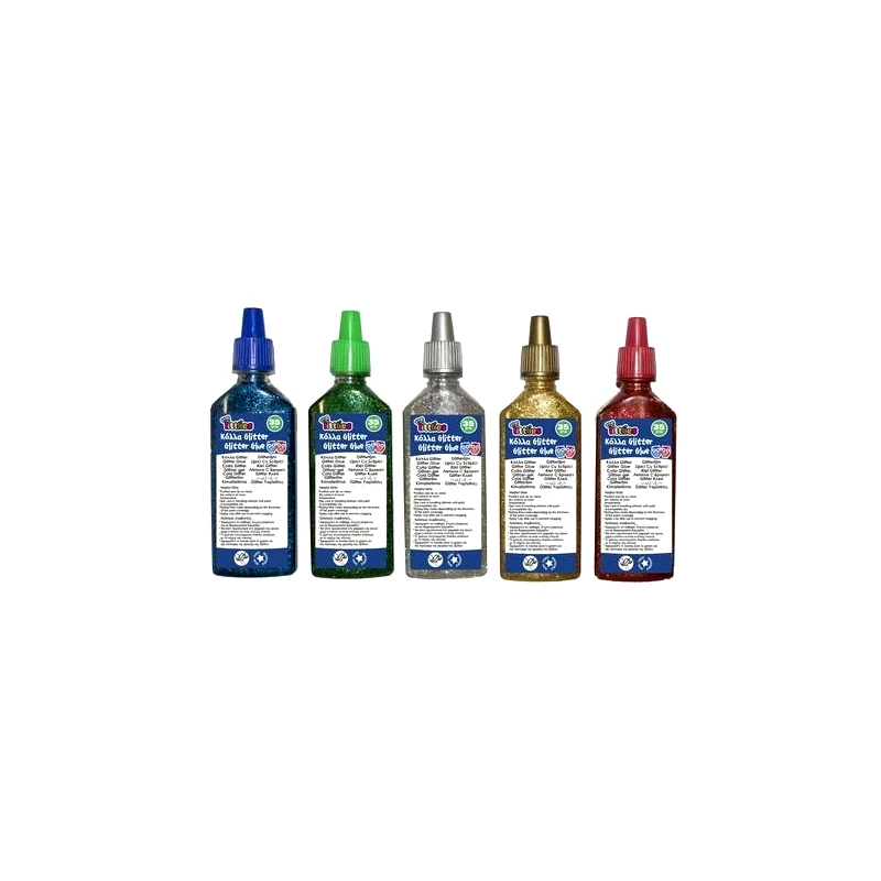 Διακάκης Α.Ε. Κόλλες Glitter 35ml 5Χρώματα 1Τμχ (0646109)