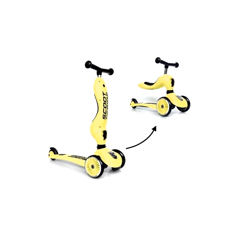 Scoot & Ride Πατίνι 2 σε 1 Highway Kick Lemon (96354)