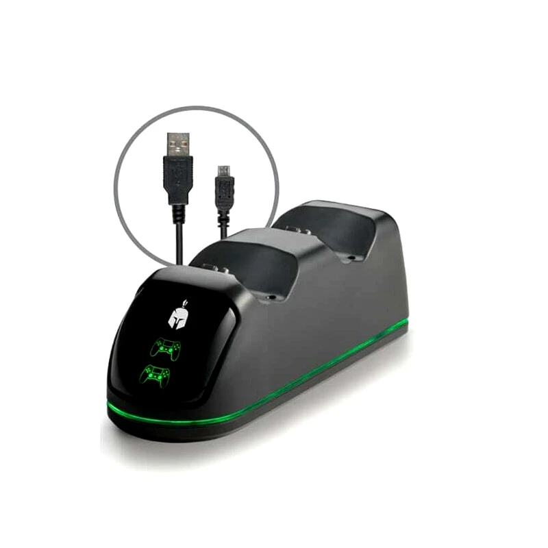 Spartan Gear Spartan Gear - Dual Charging Dock Station V2 (Compatible With Playstation 4) (050389)