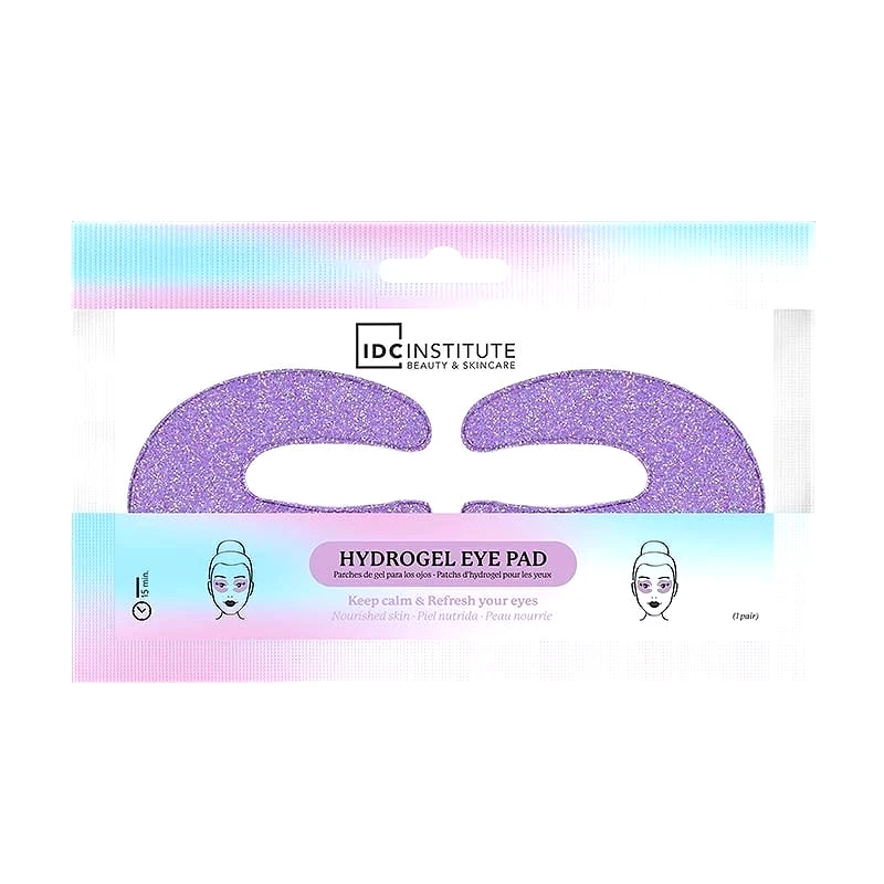 IDC Institute IDC Institute Glitter Hydrogel Eye Patches C Shape Επιθέματα Τζελ για τα Μάτια Με Γκλίτερ 1Pair 6gr Mωβ (M-56155)