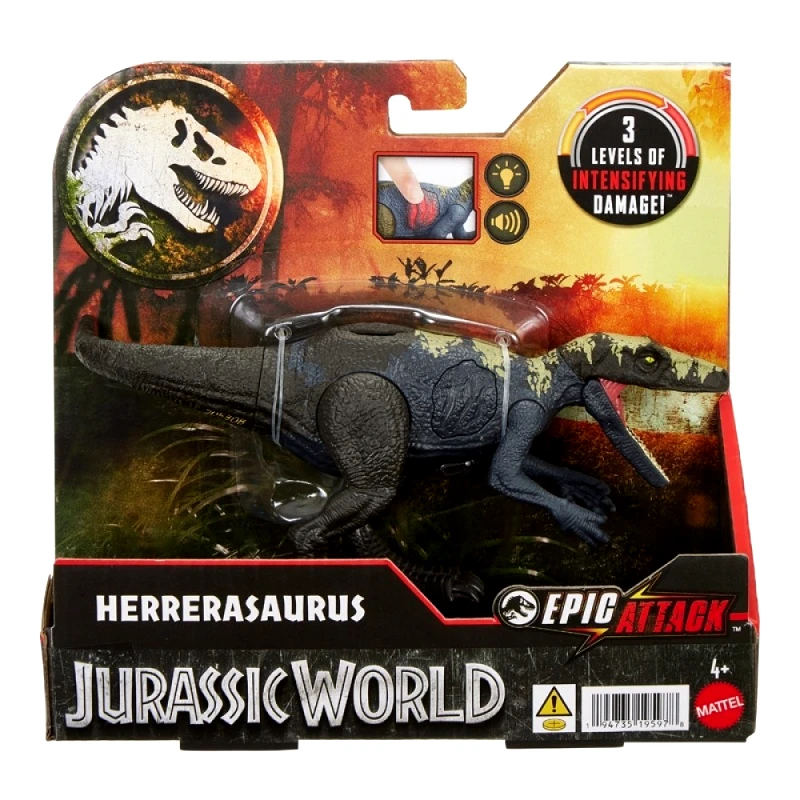 Mattel Jurassic World Epic Attack Herrerasaurus (HTP66)