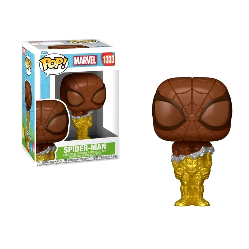 Funko Funko Pop! Marvel: Spider-Man (Easter Chocolate) 1333 Bobble-Head Vinyl Figure (77171)