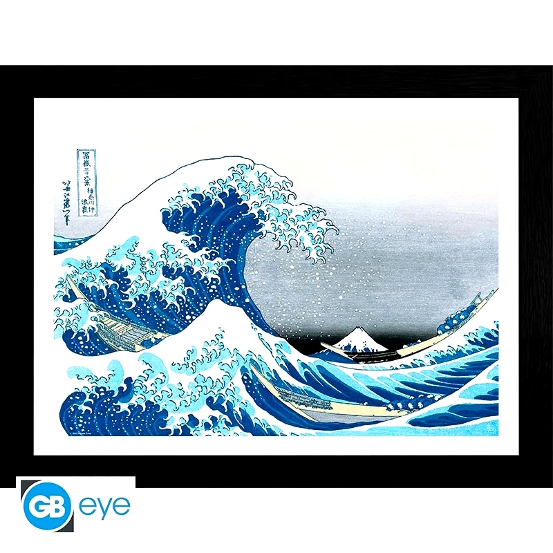 Abysse Corp Hokusai Framed Print "Great Wave" (30X40) (GBYDCO326)