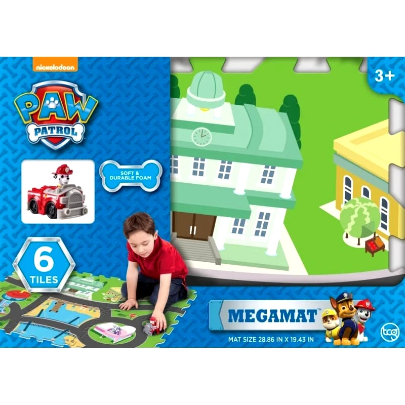 Giochi Preziosi Megamat Χαλακι Παζλ Με Οχημα Paw Patrol (MEP00000)