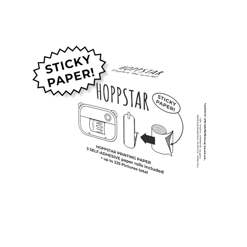 Hoppstar Hoppstar Θερμικά Ρολά 3 τμχ με Αυτοκόλλητο για Κάμερα Artist (12426)