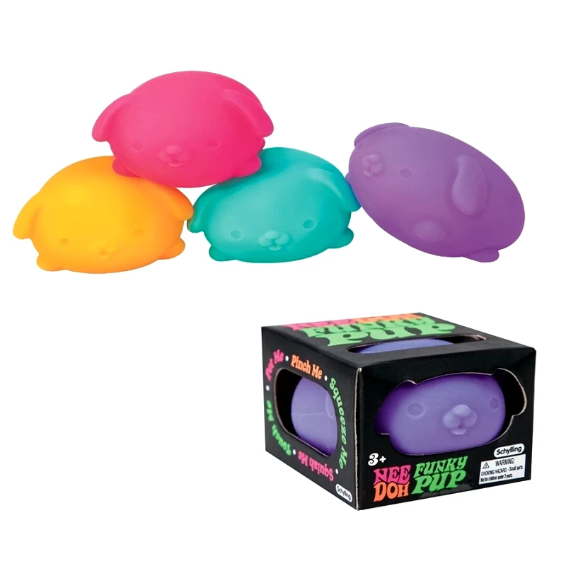 Gama Brands Μπάλα Nee Doh Funky Pup 4 Χρώματα Display - 1 τμχ (15752011)