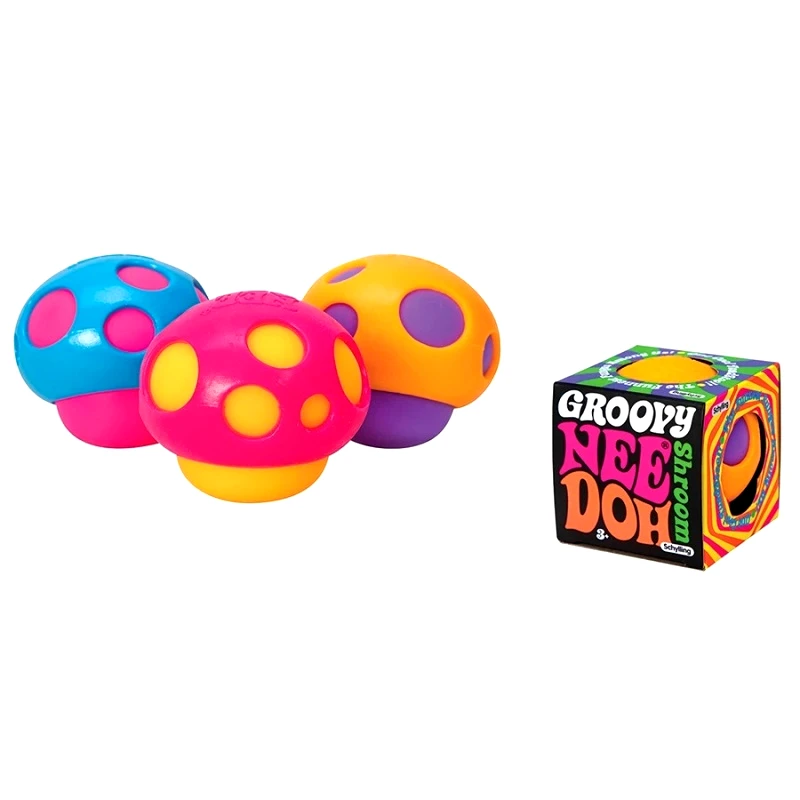 Gama Brands Μπάλα Nee Doh Groovy Shroom 3 Χρώματα Display - 1 τμχ (15751954)