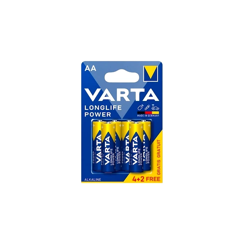 Varta Μπαταρίες Varta AΑ Lr6 Longlife Power (6 Τεμάχια) 1.5V (12682)