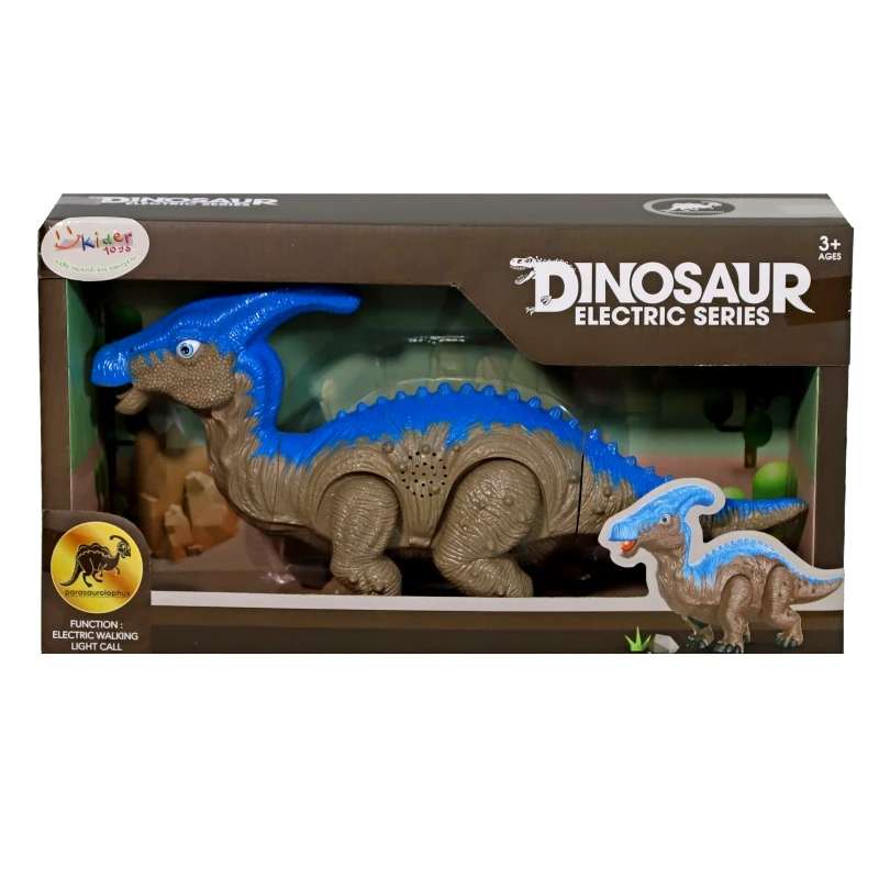 Kider Toys Δεινοσαυρος Μπαταριας Περπαταει Με Ηχους & Φωτα (Παρασαυρολοφος) (872A)