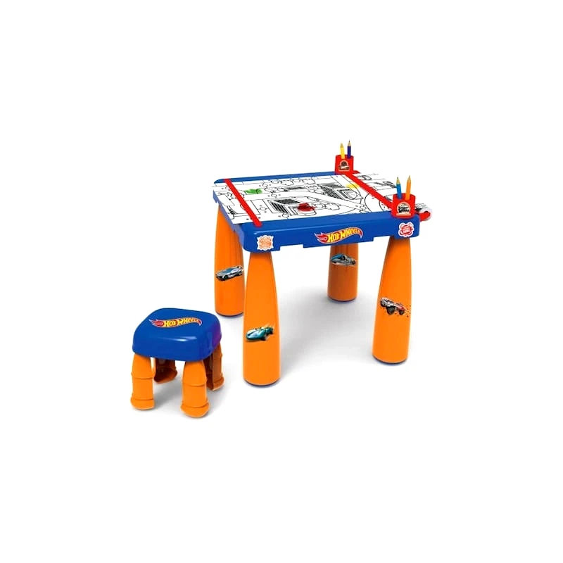 Hot Wheels Bildo Hot Wheels Τραπεζι Με Σκαμπω (862-96170)