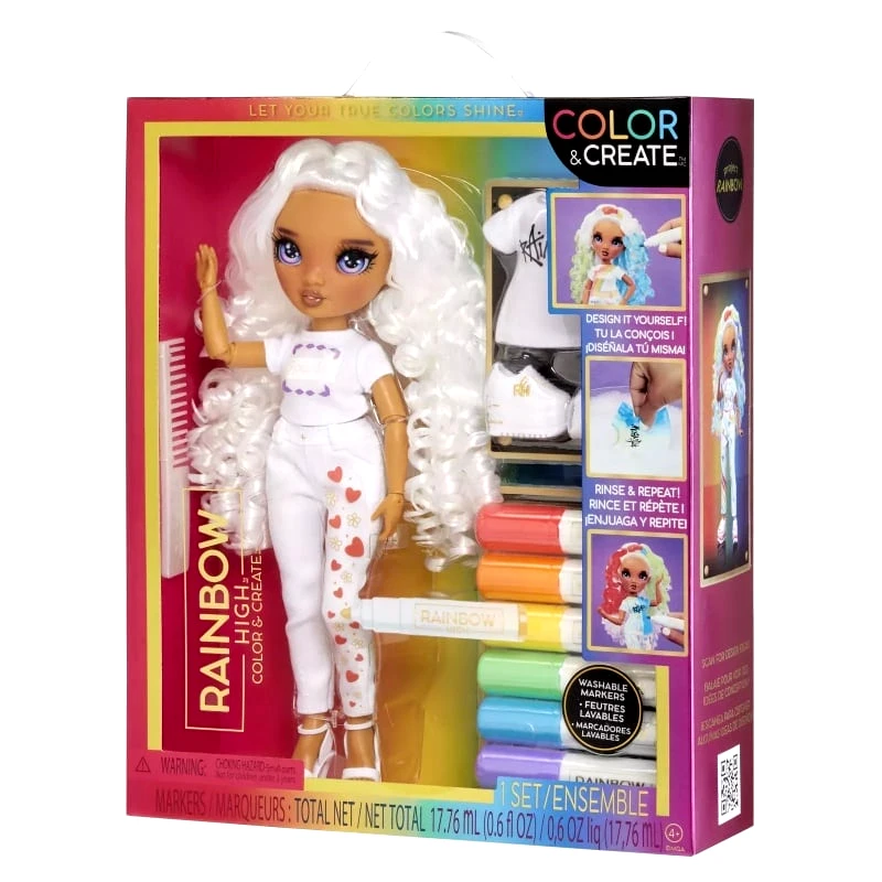 Rainbow High Rainbow High Κουκλα Set Ζωγραφιζω (Μωβ Ματια) (594147EUC)
