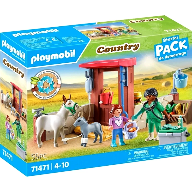 Playmobil Playmobil Starter Pack Φροντιζοντας Τα Γαϊδουρακια (71471)