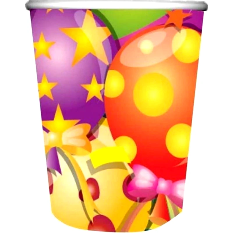 Διακάκης Α.Ε. Παρτυ Ποτηρια Χαρτινα 6Τμχ Deluxe Balloons (658103)