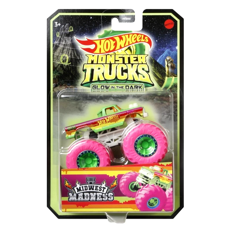 Hot Wheels Hot Wheels Οχηματα Monster Trucks Glow-In-The-Dark - 2 Σχέδια (HCB50)