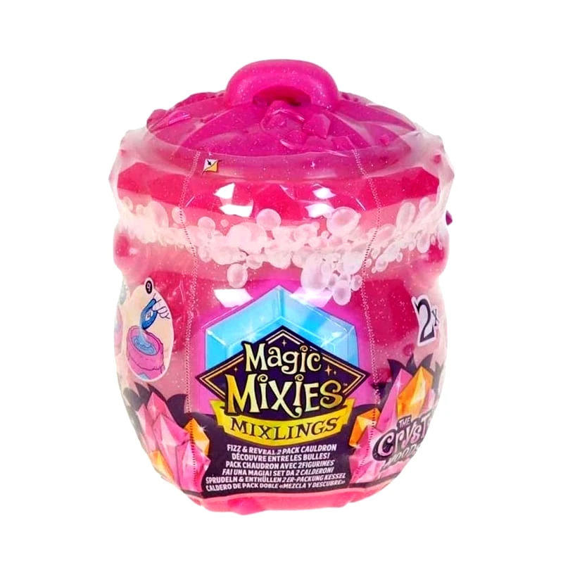 Magic Mixies Magic Mixies Mixlings Fizz & Reveal Crystal Woods Μίνι Μαγικό Καζάνι 2 Pack Series 3 - 1 τμχ (MG008000)