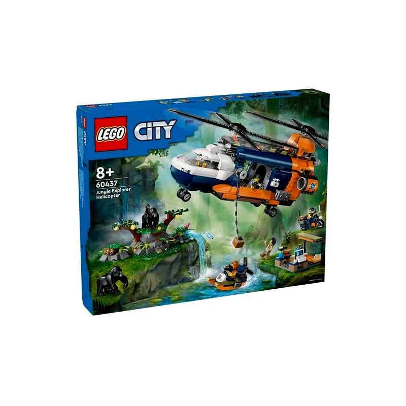 Lego Lego City Jungle Explorer Helicopter At Base Camp (60437)