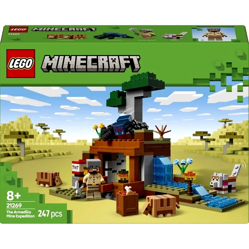 Lego Lego Minecraft H Αποστολή Του Αρμαντίλο Στο Ορυχείο (21269)