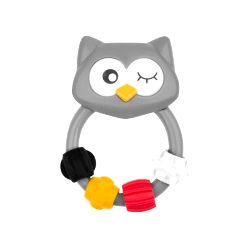 akuku Bebe Κουδουνιστρα Rattle Owl Grey (A0421-GREY)