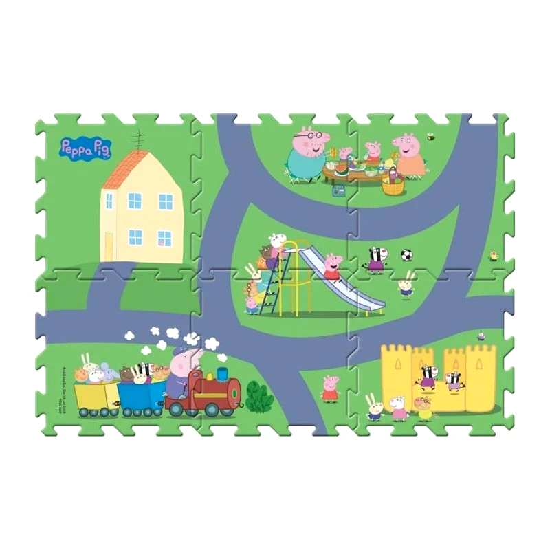 Giochi Preziosi Megamat Χαλακι Παζλ Με Οχημα Πεππα (PP021000)
