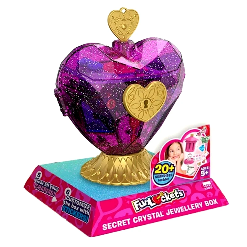 Funlockets Funlockets Mυστική Κρυστάλλινη Κοσμηματοθήκη Καρδιά (KD021230)