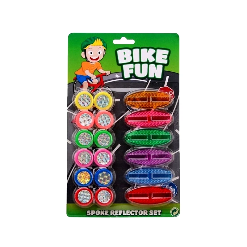 John Toy Bike Fun Spoke Reflectors 18 Κομματια (20605)