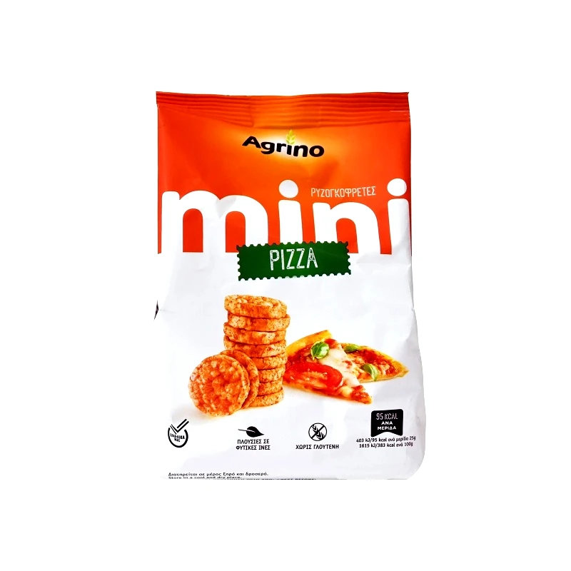 Agrino Agrino Ρυζογκοφρέτα Μίνι Pizza - Χωρίς Γλουτένη 50gr (21-24004-12)