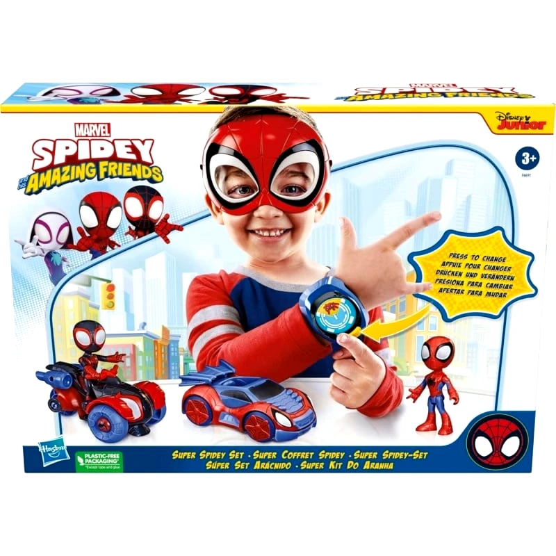 Hasbro Spiderman Spidey And His Amazing Friends Role Play Vehicle Bundle (F6691)