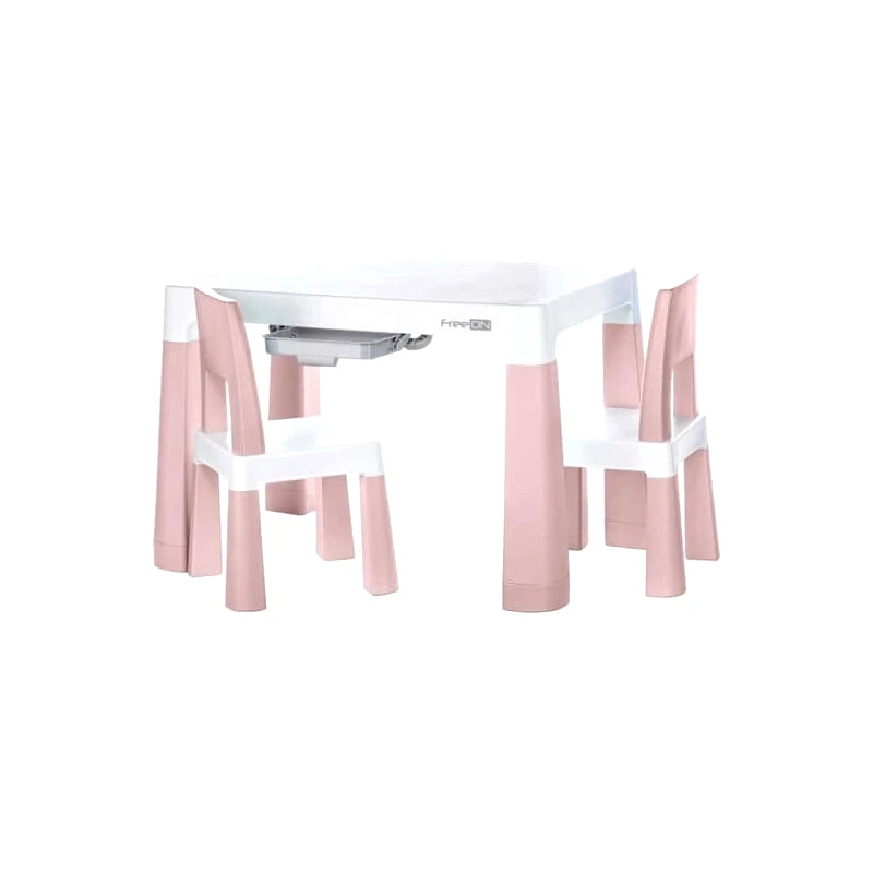 FreeOn FreeOn Παιδικό Σετ Τραπεζάκι Με 2 Καρέκλες Neo White/Pink (46644)