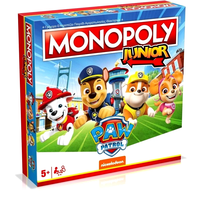 Enarxis Winning Moves: Monopoly Junior Paw Patrol Επιτραπέζιο (Ελληνική Γλώσσα) (WM04163-GRK-6)